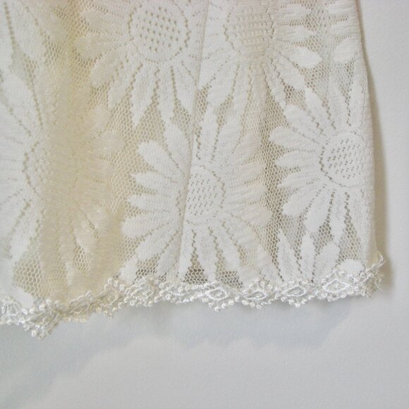 Anthropologie Kimchi Blue White Ivory Dress Floral Lace Mini Flare Wedding XS - Picture 10 of 16